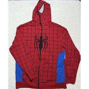 Spider-man Marvel Full Zip Mask Hoodie Size XL